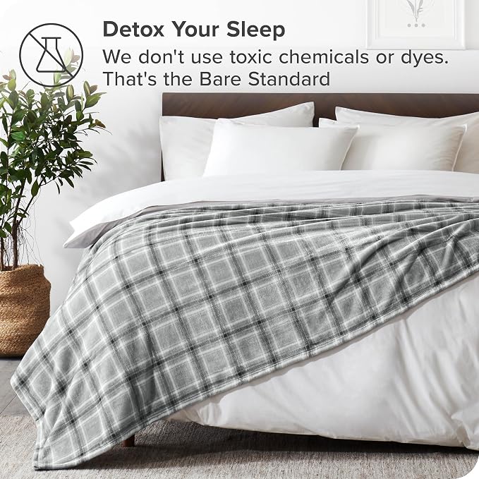 Bare Home Fleece Blanket - Image 4