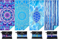 4 Pack Microfiber Oversized Lightweight Beach Towel 71"x32" XL Extra Large Thin by Qinqinamu