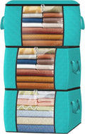 Fab totes 24 Gallons Clothes Storage, Foldable Thick Fabric Blanket Storage Bags by Fabtotes