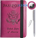 Airtag Passport Holder Cover Wallet Travel Essentials RFID Blocking Leather by PASCACOO