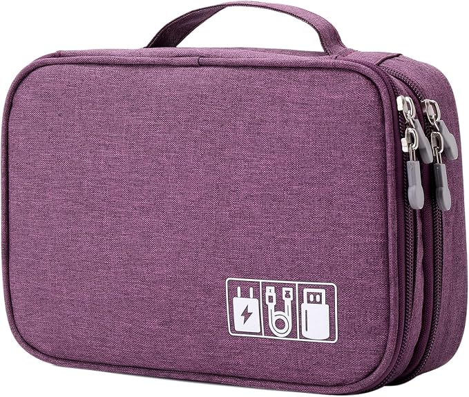 mygreen Electronics Travel Organizer Storage Bag, Double Layer Universal by mygreen