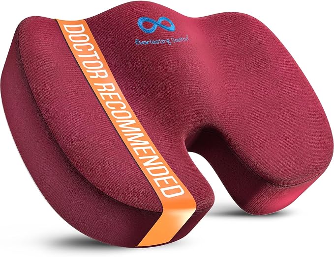 Everlasting Comfort Doctor Recommended Memory Foam Seat Cushion by EverlastingComfort