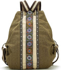 Goodhan Women Canvas Backpack Daypack Casual Shoulder Bag, Vintage Heavy-duty by Goodhan