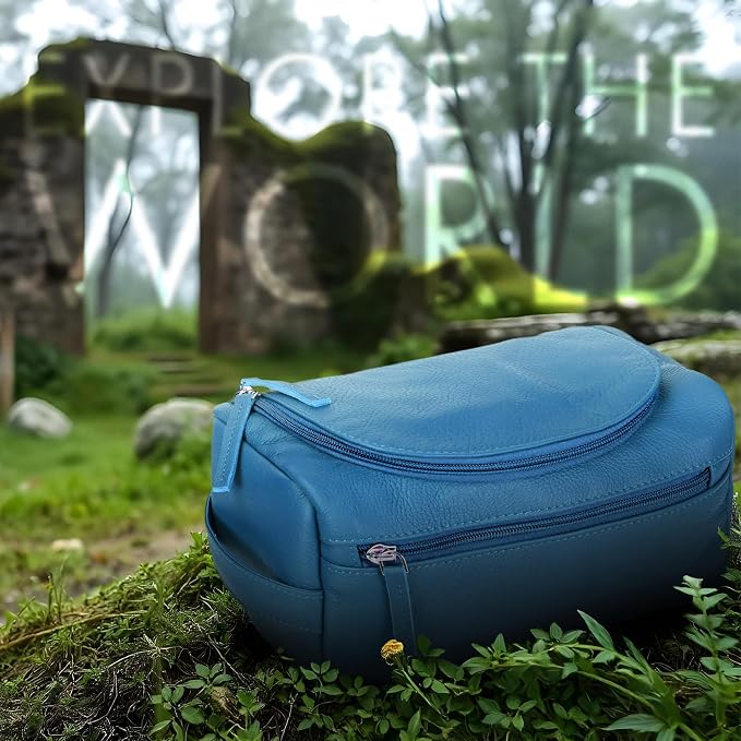 ELIZO Premium REAL Leather Toiletry Bag - Image 4
