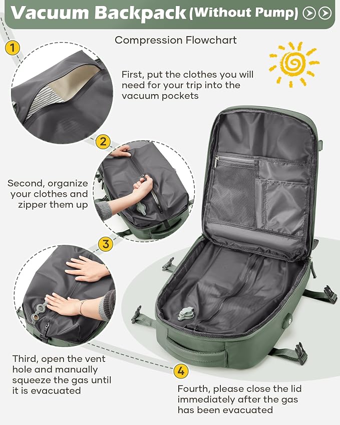 Vacuum Backpack Travel Laptop Backpacks - Image 4
