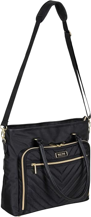 Kenneth Cole REACTION Chelsea Quilted Chevron 15" Laptop & Tablet Business Tote - Image 6