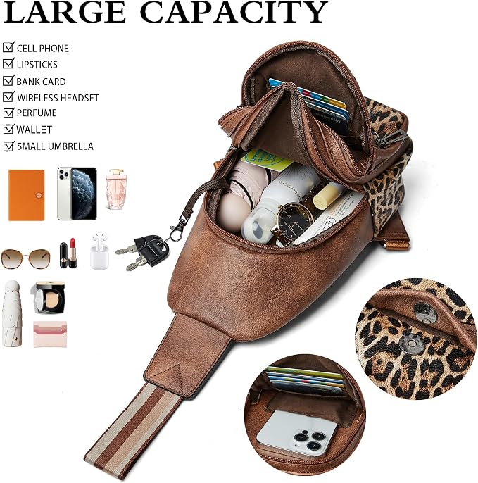 Sling Bag Crossbody Bags for Women Small Cross Body Bag Fanny Packs Chest Sling - Image 4