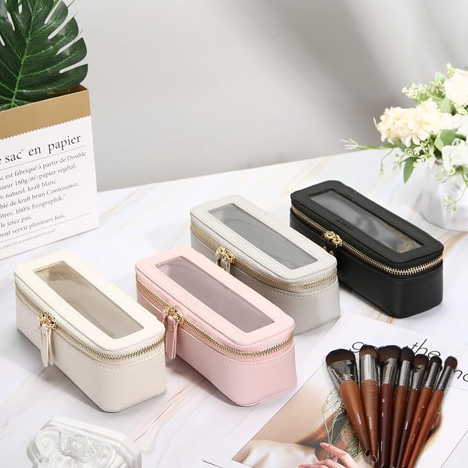 Aveniee Clear Makeup Brush Bag, Slim Brush Holder Cosmetic Case, Small Travel - Image 7