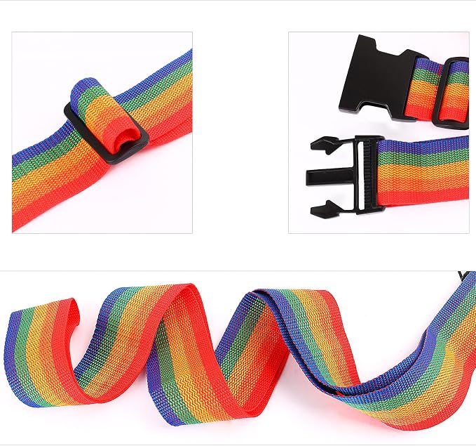 2Pcs Luggage Straps for Suitcase Travel Accessories TSA Approved, 80In Long - Image 2