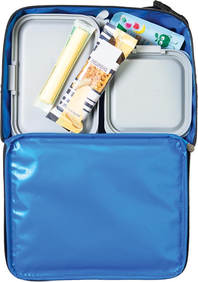 PackIt Freezable Classic Lunch Box, Checked Out, Built - Image 4
