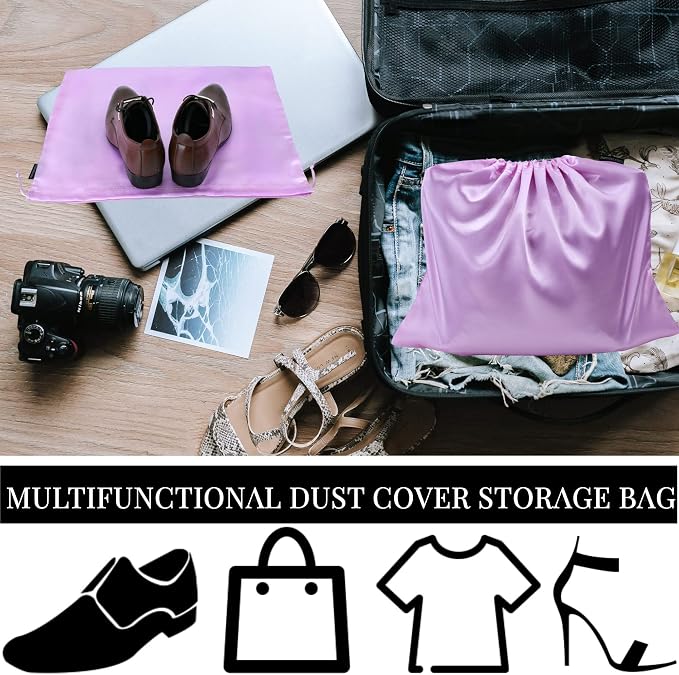 6 Pack Dust Bags for Handbags Silk Dust Cover Bag for Handbags Purses Shoes - Image 5