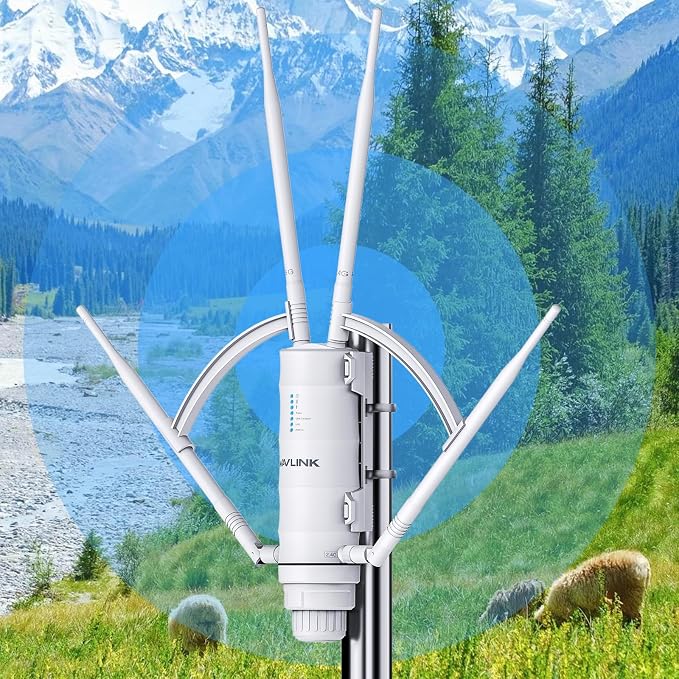WAVLINK AC1200 Outdoor Long Range Weatherproof WiFi Extender/Wireless Access by WAVLINK%C2%AE