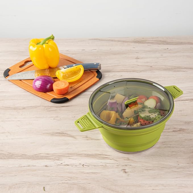 Restaurantware-Hi Tek 2.5 Liter Collapsible Camping Pot, 1 Portable Cook Pot - - Image 3