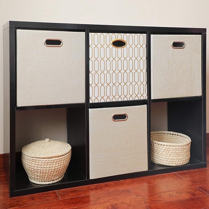 Foldable Storage Bins, 13×13 Storage Cubes Basket Containers - Image 6