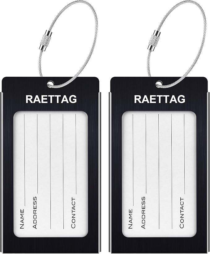 Luggage Tags Metal Suitcase Tags Travel Bag ID Identifier Luggage Tag by WeBravery