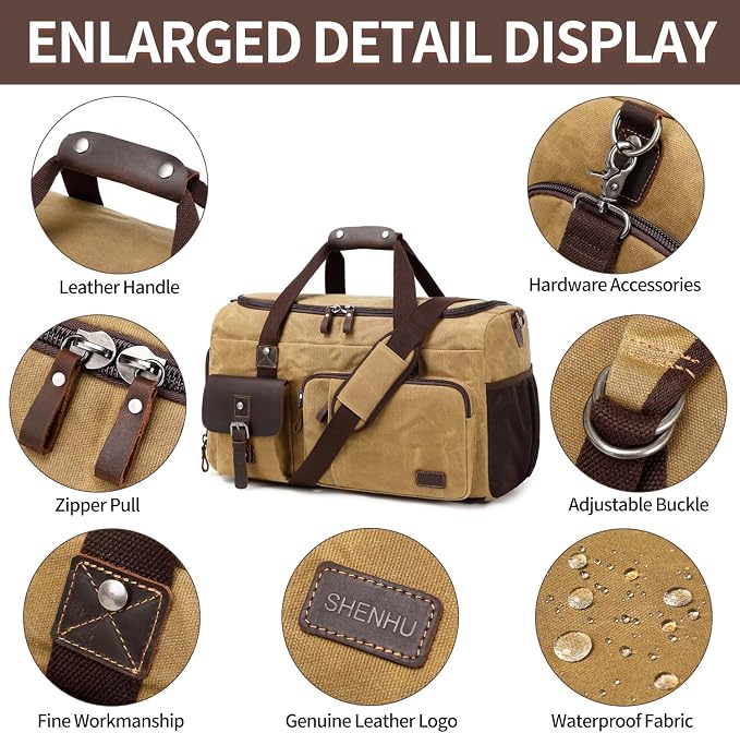 Travel Duffle Bag Weekender Bag - Image 7