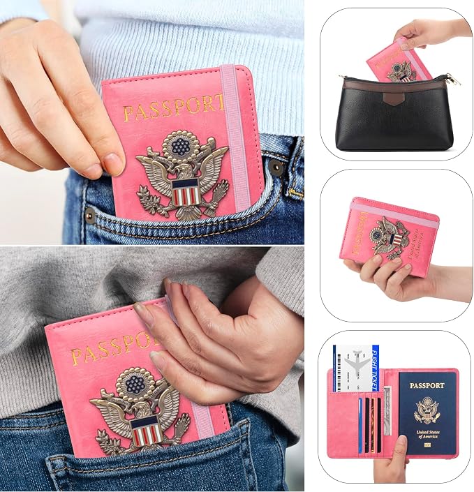 Passport Holder for Travel Passport Cover for Men Passport Wallet Case - Image 6