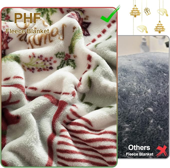 PHF Printed Fleece Blanket King Size, No Shed No Pilling Ultra Soft Plush Cozy - Image 4