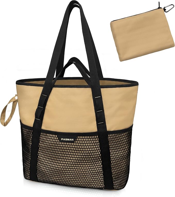 Beach Bag with Zipper by PASMAN