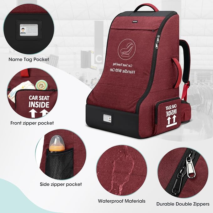 RAINSMORE Padded Car Seat Travel Bag - Image 4