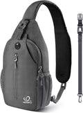 WATERFLY Crossbody Sling Backpack Sling Bag Travel Hiking Chest Bag Daypack by Waterfly