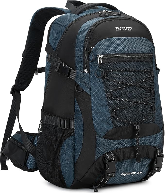 BOVIP 40L Hiking Backpack Waterproof Lightweight Daypack Travel Sports Camping by BOVIP