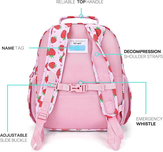 mibasies Girls Backpack 5-8: Lightweight Kids Backpacks - Image 4