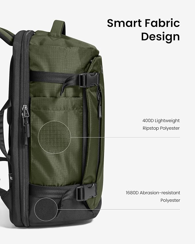 tomtoc Travel Backpack 28L, TSA Friendly Flight Approved Carry-on Luggage Hand - Image 8
