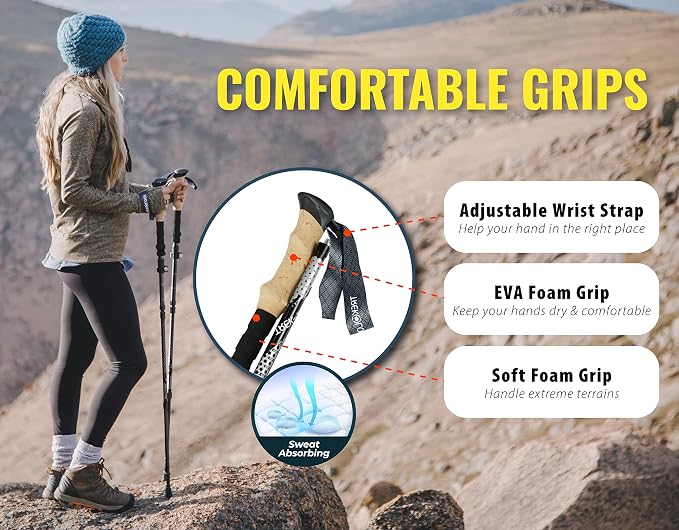 Trekology Trek-Z Collapsible Hiking & Trekking Poles - Image 7