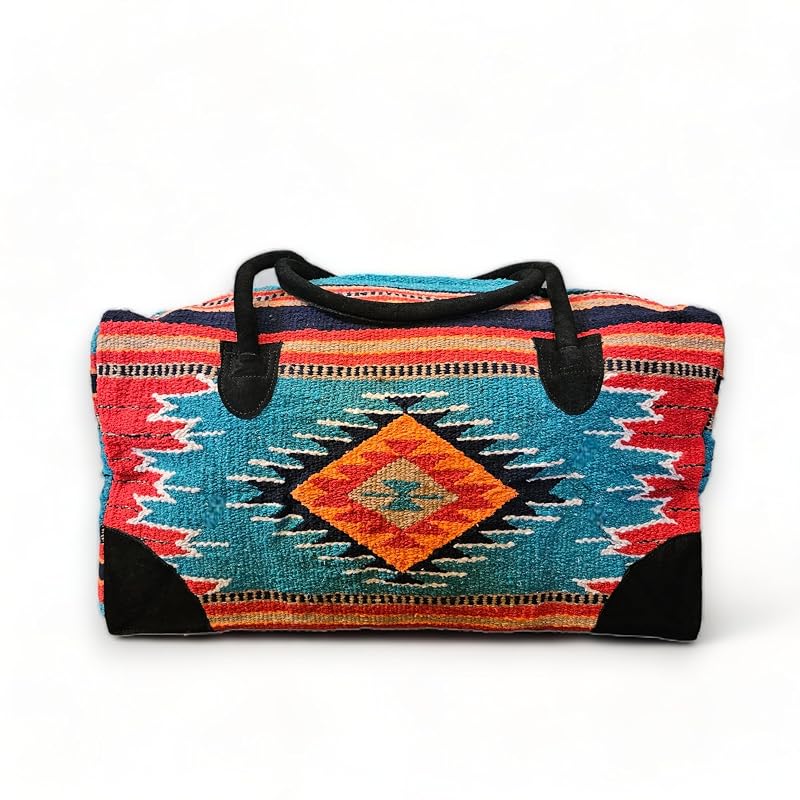 Southwestern Large Weekender Travel Bag Western Duffle Bag Boho Travel Bag - Image 3