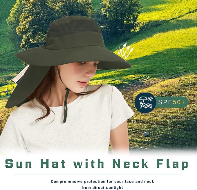 Fishing Hat Breathable Wide Brim Sun Hats - Image 2