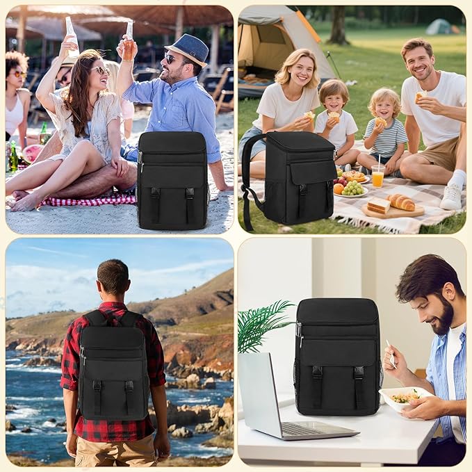 Cooler Backpack Soft Insulated Leak Proof 50 Cans Insulated Backpack Cooler - Image 6