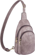 Telena Small Sling Bag for Women Leather Crossbody Fanny Packs Chest Bag for by Telena