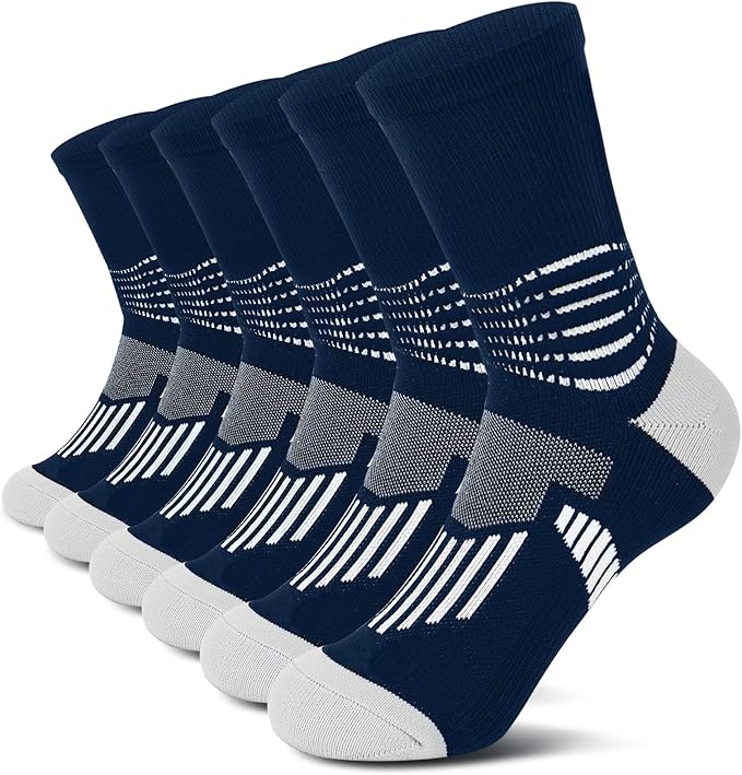 IRAMY Crew Compression Socks Athletic Running Socks by IRAMY