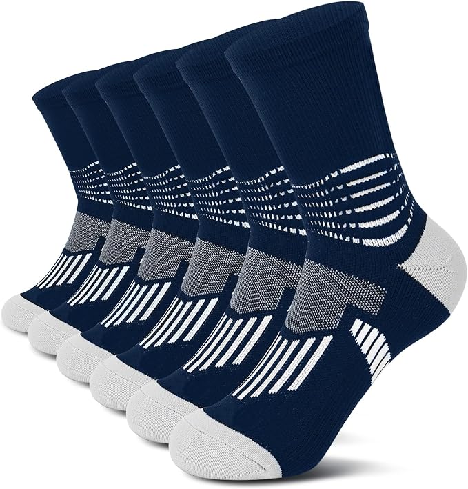 IRAMY Crew Compression Socks Athletic Running Socks by IRAMY