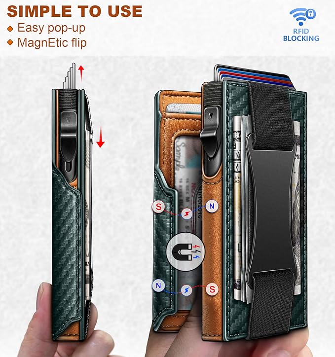BULLIANT Men Wallet Gift Boxed, Slim Front Pocket Wallet Money Clip Card Holder - Image 3