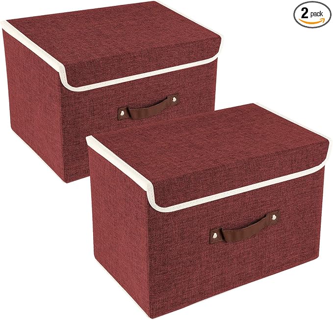 TYEERS Collapsible Storage Boxes, Washable Fabric Storage Bins by StorageOrganization