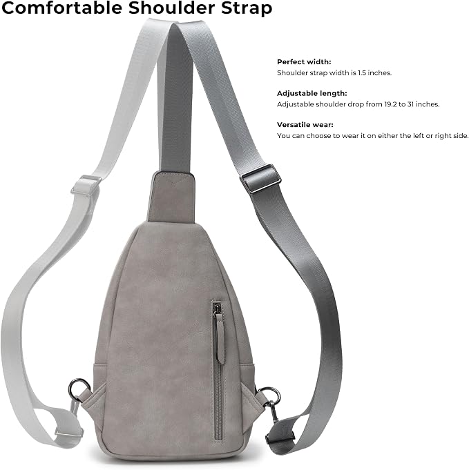 Alldaily Large Sling Bag for Women Crossbody Purse Leather Fashionable Trendy - Image 4