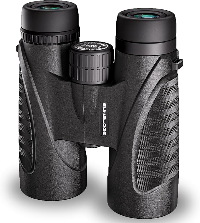 12x42 HD Binoculars for Adults, Super Bright BAK4 Prism High Powered Waterproof by SunBlogsArt-HandmadeMetalArtwork