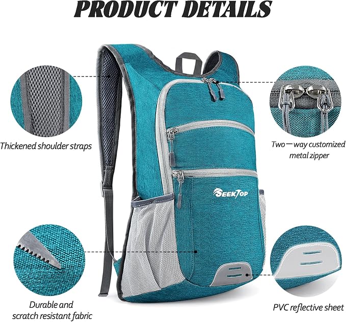 Seektop 20L Hiking Backpack Ultra Lightweight Waterproof Travel Backpack - Image 3