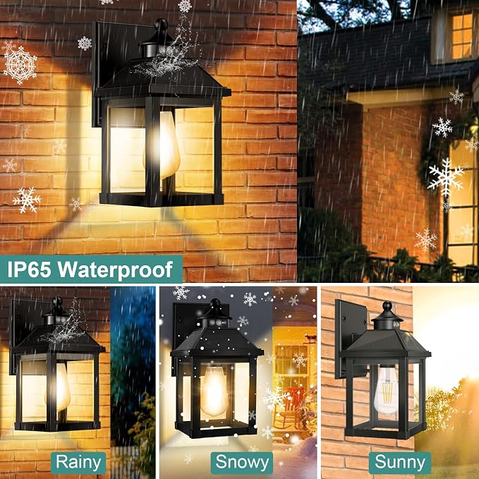 2Pack Solar Porch Lights Outdoor, Solar Sconce Lights Outdoor - Image 6