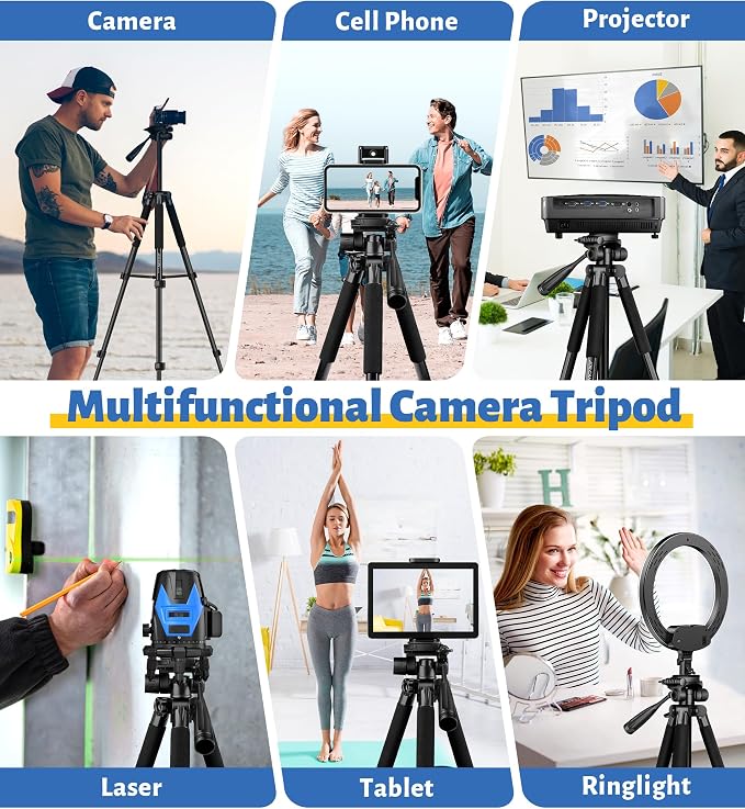 JOILCAN Tripod for Camera, Phone Tripods for Video Recording Photo Vlog - Image 3