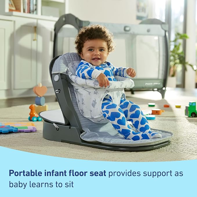 Graco Pack ’n Play Sit ’N Grow Playard, Portable Infant Bassinet, Adjustable - Image 2