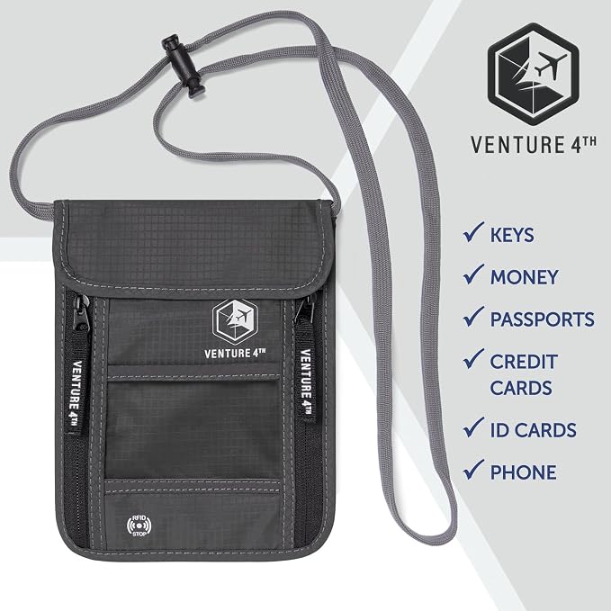 VENTURE 4TH Passport Holder Neck Wallet - Image 8