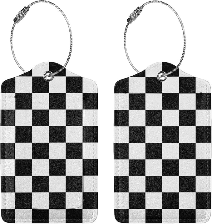 2 Pack Luggage Tags for Suitcase, Name ID Label and Metal Loop for Women Men - Image 2