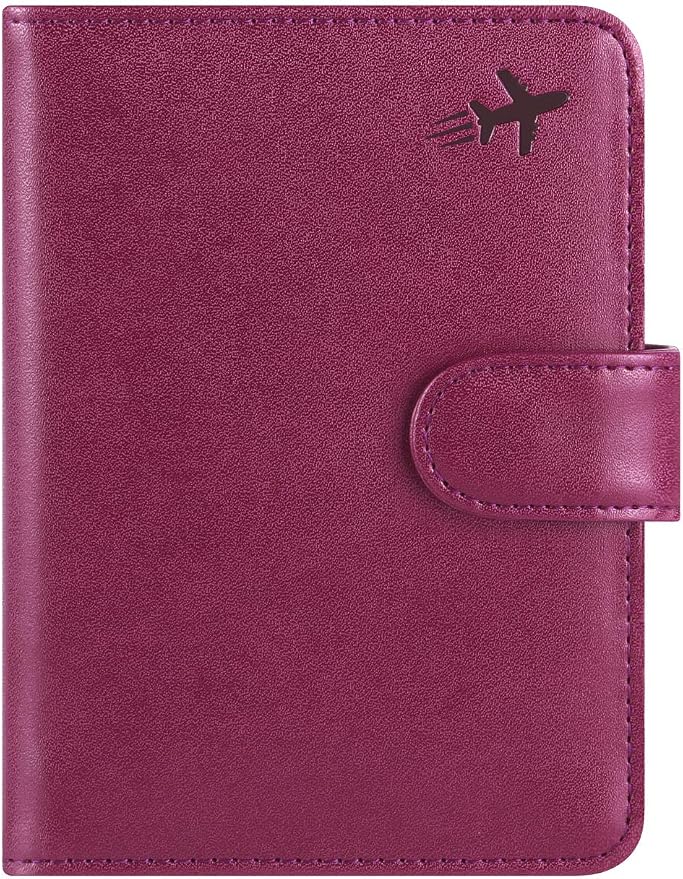 Passport Holder Cover Wallet RFID Blocking Leather Card Case Travel Accessories by PASCACOO