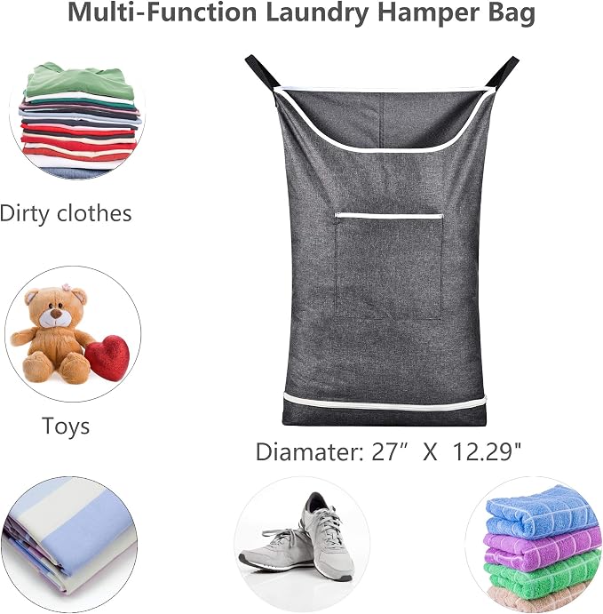 Hanging Laundry Hamper Bag Behind Door Hampers - Image 4