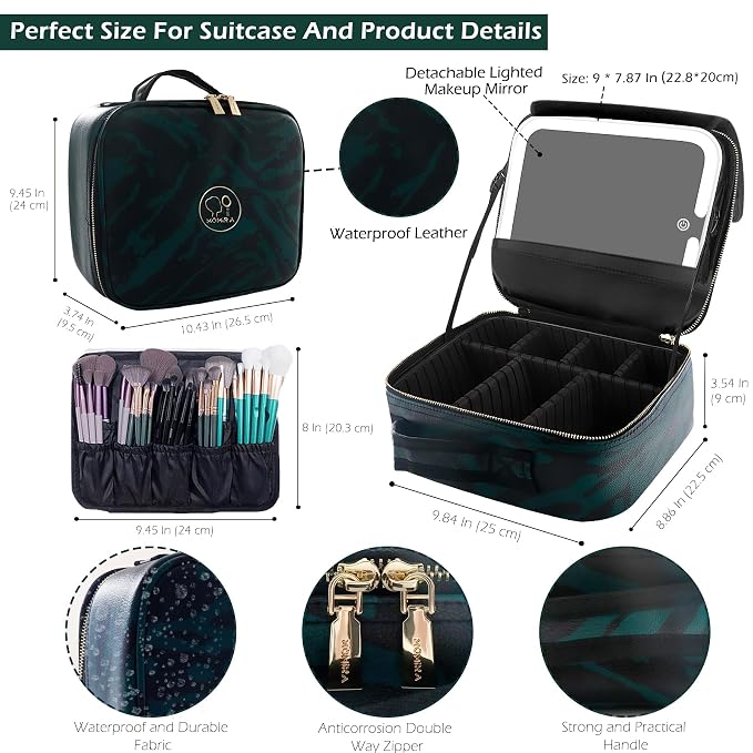 MOMIRA Travel Makeup Bag Cosmetic Bag - Image 3