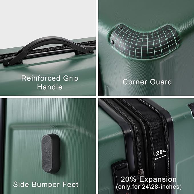 Merax Luggage Sets 2 Piece Suitcases - Image 3
