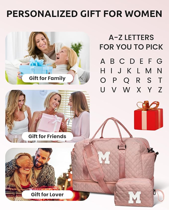 Gifts for Daughter-Girls Initial Duffle Bag - Image 7